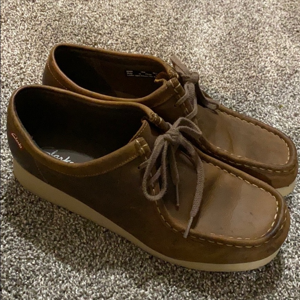 Clark’s leather shoes
